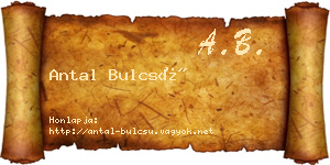 Antal Bulcsú névjegykártya
